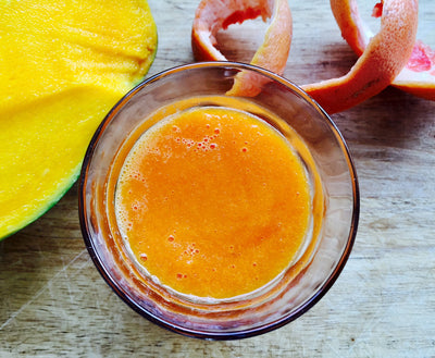 Summer Juice with carrot, grapefruit & mango